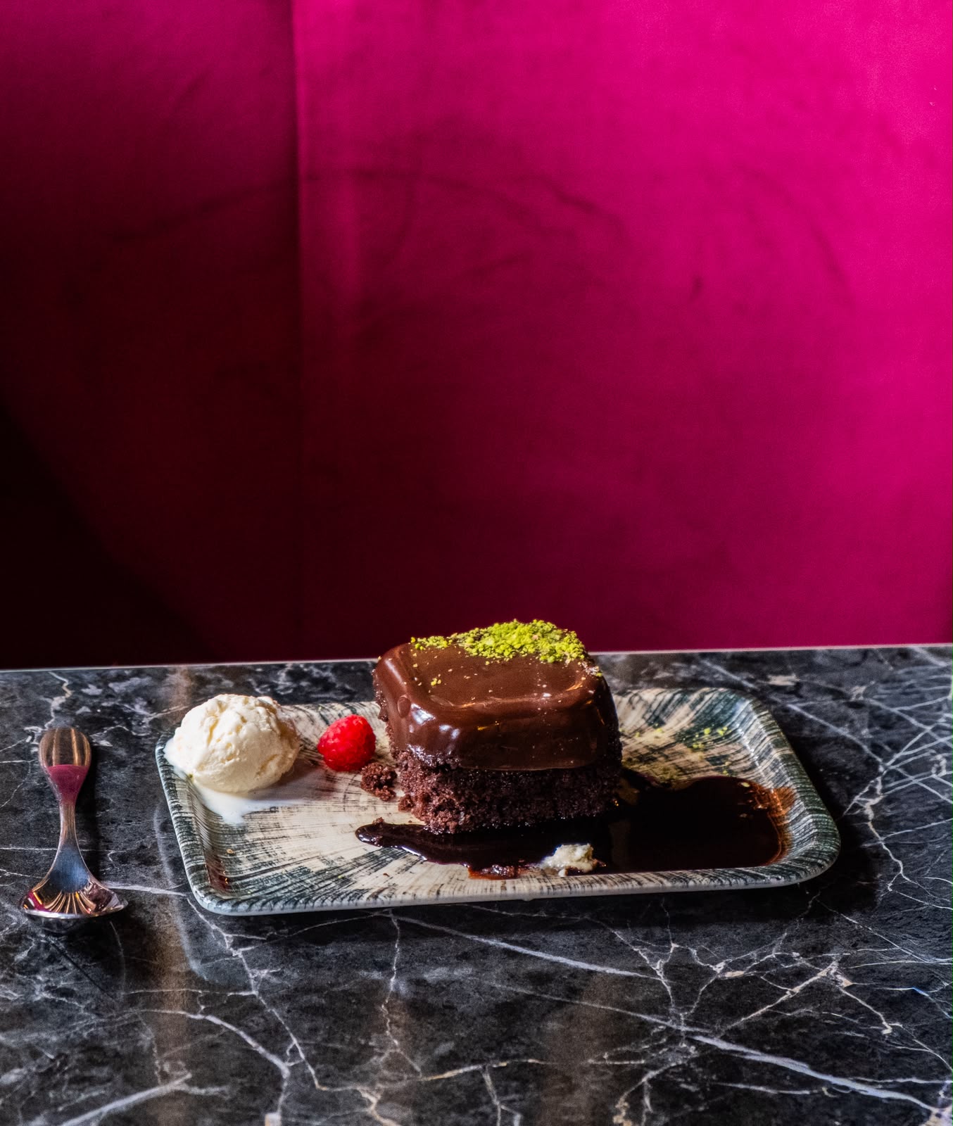 Dessert Menu - Chocolate Cake Slice